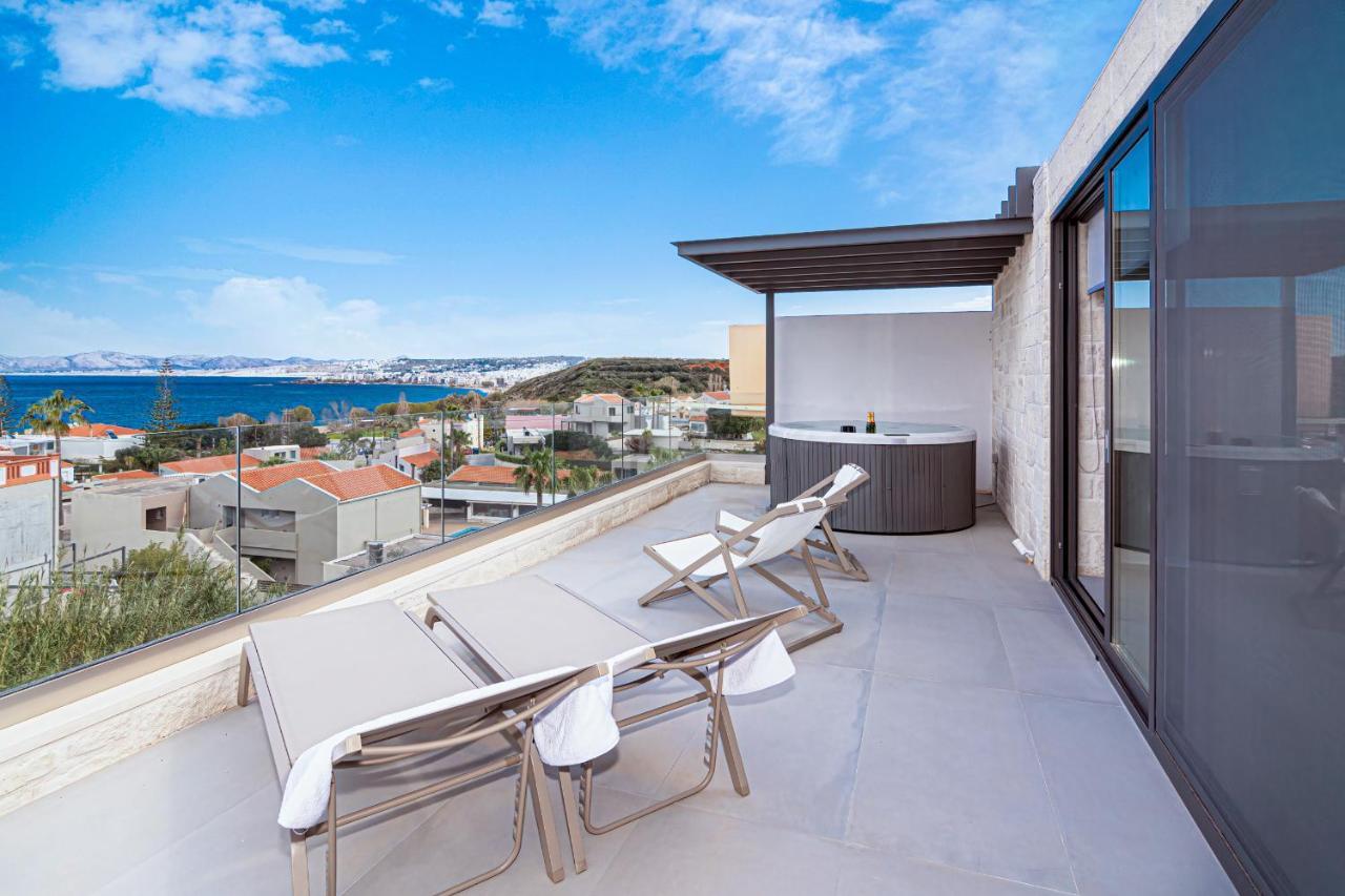 Perla Dream Luxury Villa Chrissi Akti Chania Exterior foto